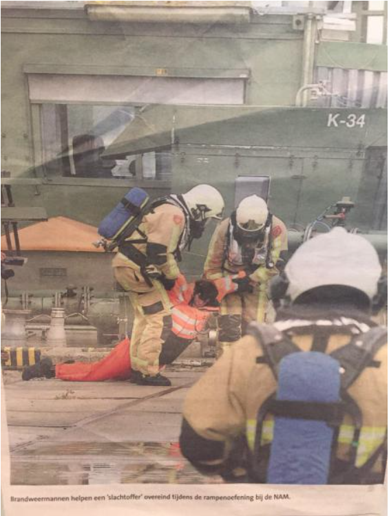 Calamiteitenoefening bij NAM-locatie Den Helder