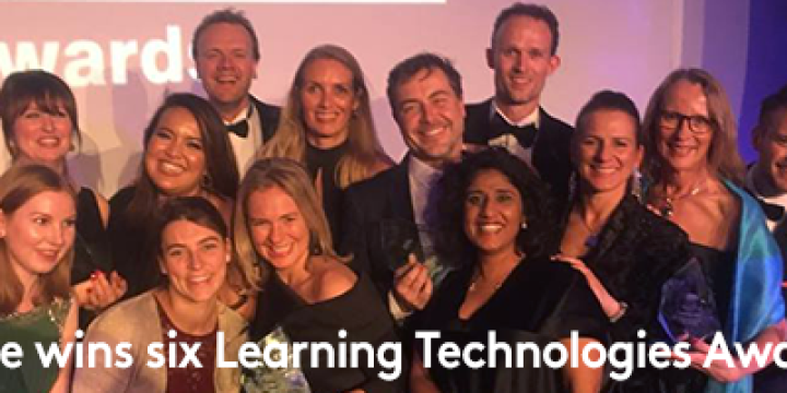 Maar liefst 6 (!) Learning Technologies Awards