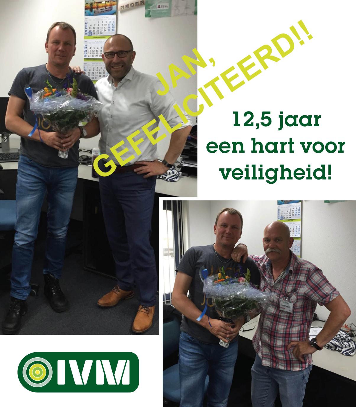 Jubileum bij IVM Jan Jobing